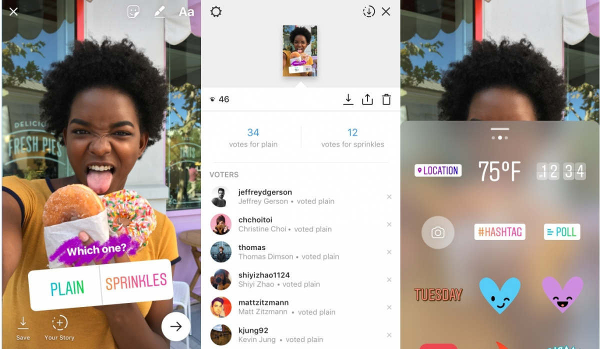 Instagram Stories Poll toevoegen Instagram Stories Poll toevoegen